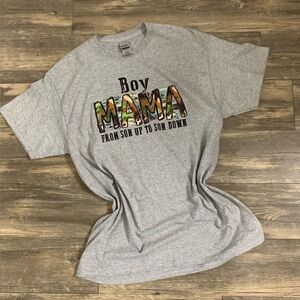 Boy mama from sun up to  sundown graphic t shirt